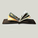 Grande Pelle Onda Money Clip 120x80x5mm, Glossy Leather, Chocolate