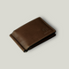 Grande Pelle Onda Money Clip 120x80x5mm, Glossy Leather, Chocolate