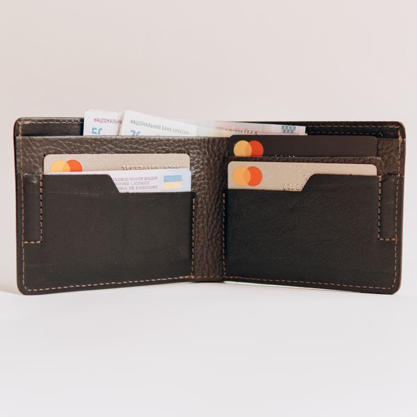 Grande Pelle chocolate coin purse , Glossy Leather, Chocolate