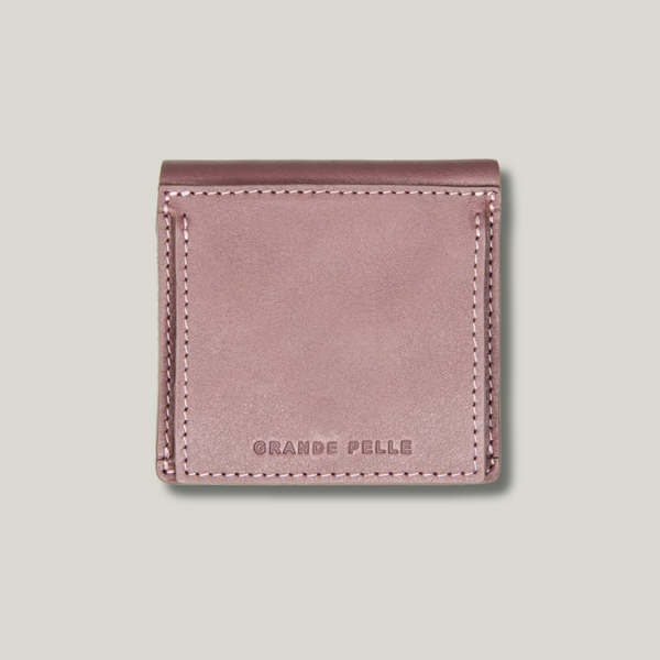 Grande Pelle Lettera Wallet with Coin Pocket 100x100x20mm, Sicillia Leather, Fuchsia