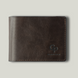 Grande Pelle Onda Wallet 110x90x10mm, Glossy Leather, Chocolate