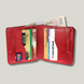 Grande Pelle Lettera Wallet with Coin Pocket 100x100x20mm, Sicillia Leather, Red