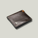 Grande Pelle Viop Wallet 100x100x15mm, Glossy Leather, Chocolate with Terracotta