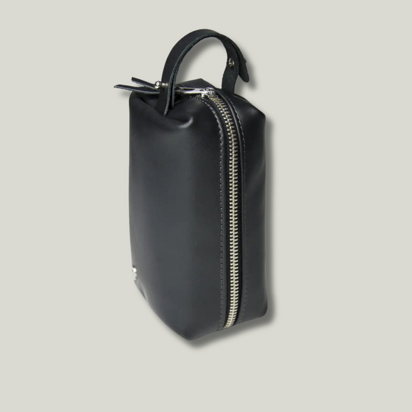 Grande Pelle Men's Toiletry Bag Size L 110x230x110mm, Black