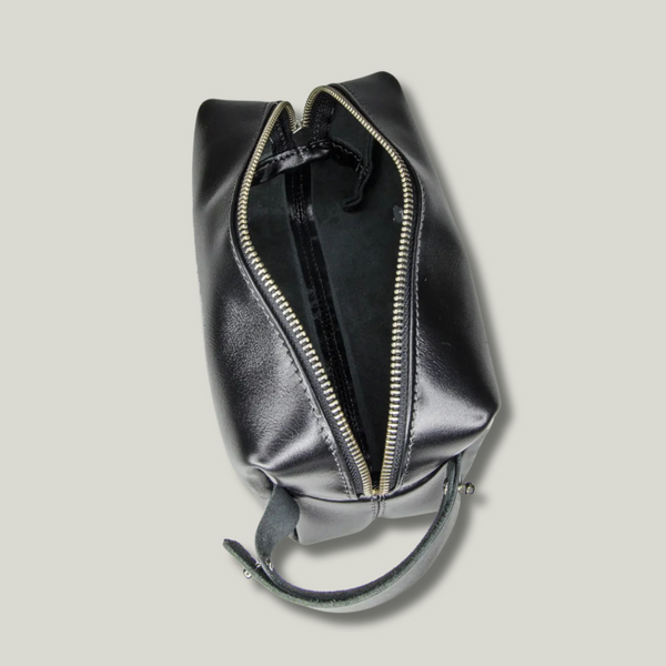 Grande Pelle Men's Toiletry Bag Size L 110x230x110mm, Black