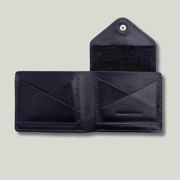 Grande Pelle Wallet 115x90mm, Black