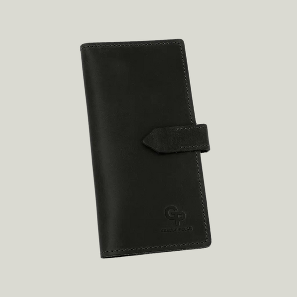 Grande Pelle Wallet 180x90x15mm, Crazy Horse Leather, Black