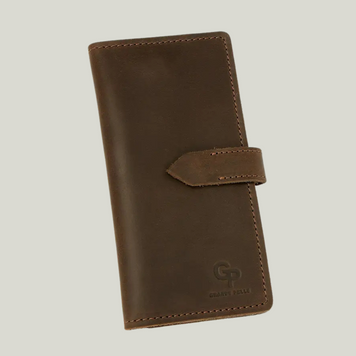 Grande Pelle Wallet 180x90x15mm, Crazy Horse Leather, Chocolate