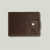 Grande Pelle Buttoned Wallet, Crazy Horse Leather, Chocolate