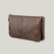 Grande Pelle Men&rsquo;s Clutch, Crazy Horse Leather, Chocolate