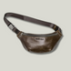 Grande Pelle Waist Bag 230x130x70mm, Glossy Leather, Sicillia Chocolate