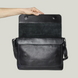 Grande Pelle Men&rsquo;s Messenger Bag 32x24x6cm, Black