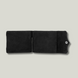 Grande Pelle Buttoned Money Clip 110x80mm, Crazy Horse Leather, Black