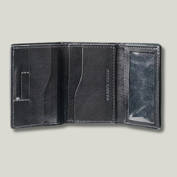 Grande Pelle Wallet, Sicillia Leather, Black