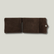 Grande Pelle Buttoned Money Clip 110x80mm, Crazy Horse Leather, Chocolate