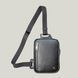 Grande Pelle leather banana bag black