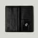 Grande Pelle Uccello Wallet 200x100x15mm, Glossy Leather, Black