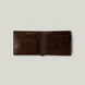 Grande Pelle Wallet with Magnetic Closure 110x90x15mm, Crazy Horse Leather, Chocolate