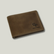 Grande Pelle Clip-Wallet 110x80mm, Crazy Horse Leather, Chocolate