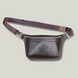 GP Leather Waist Bag with Zipper, Chocolate