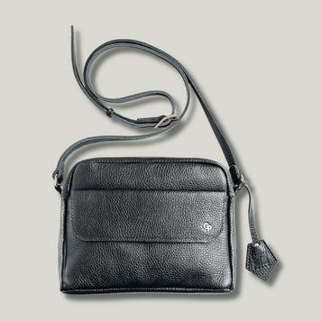 Grande Pelle Leather Bag, Floater Leather, Black