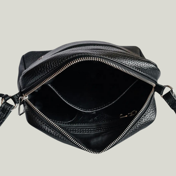 Grande Pelle Leather Bag, Floater Leather, Black