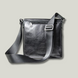 Grande Pelle Messenger Bag 240x240mm, Glossy Leather, Sicillia Black