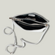 Women&rsquo;s Clutch with Shoulder Strap, Floater Leather, White