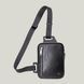 Grande Pelle leather banana bag black