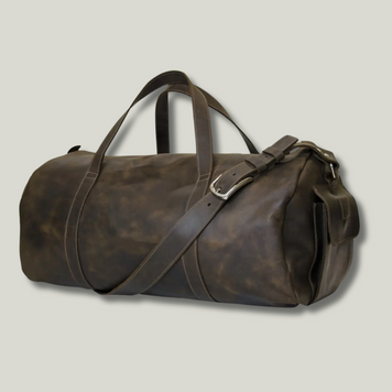 Grande Pelle Travel Bag 25x55x30cm, Crazy Horse Leather, Chocolate