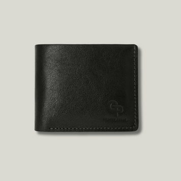 Grande Pelle Wallet with Magnetic Closure 110x90x15mm, Sicillia Leather, Black