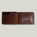 Grande Pelle Onda Money Clip with Coin Pocket 115x80mm, Glossy Leather, Terracotta