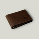 Grande Pelle Clip-Wallet 110x80mm, Glossy Leather, Chocolate