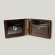 Grande Pelle Clip-Wallet 110x80mm, Glossy Leather, Chocolate