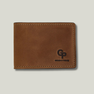 Grande Pelle Clip-Wallet 110x80mm, Crazy Horse Leather, Terracotta