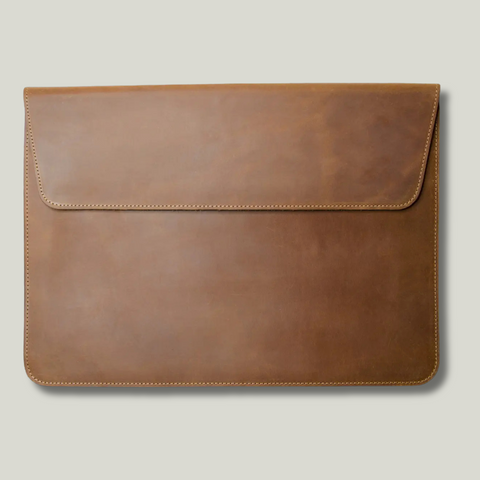 Шкіряний чохол для MacBook 13 ', шкіра Crazy Horse теракот 613123 фото