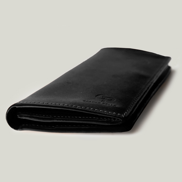 Grande Pelle Wallet Сinturino 195x100x15mm, Crazy Horse Leather, Black