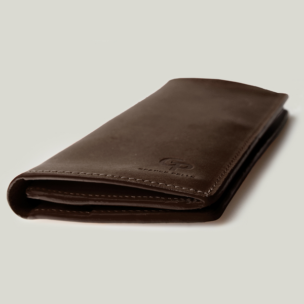 Grande Pelle Wallet Сinturino 195x100x15mm, Crazy Horse Leather, Chocolate