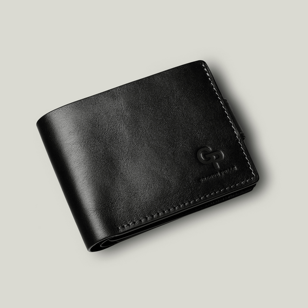 Grande Pelle Amiso Wallet 110x90x15mm, Glossy Leather, Black