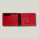 Grande Pelle Onda Money Clip 120x80x5mm, Glossy Leather, Black and Red