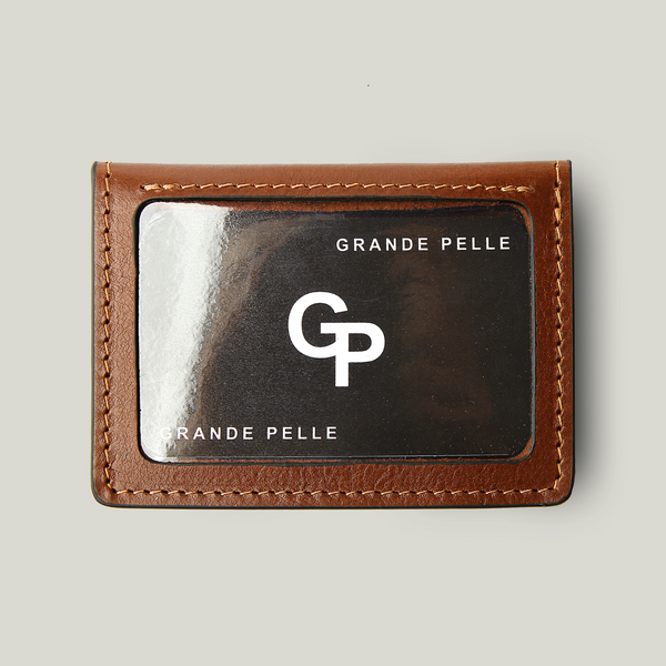 Обкладинка на права тех. паспорт ID паспорт посвідчення Grande Pelle 100х70х15 глянцева шкіра теракот 221623 фото