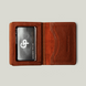 Обкладинка на права тех. паспорт ID паспорт посвідчення Grande Pelle 100х70х15 глянцева шкіра теракот 221623 фото 2